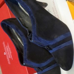 Blue/Black boot shoes